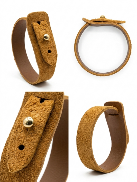 Handcrafted Cow Leather Bracelet