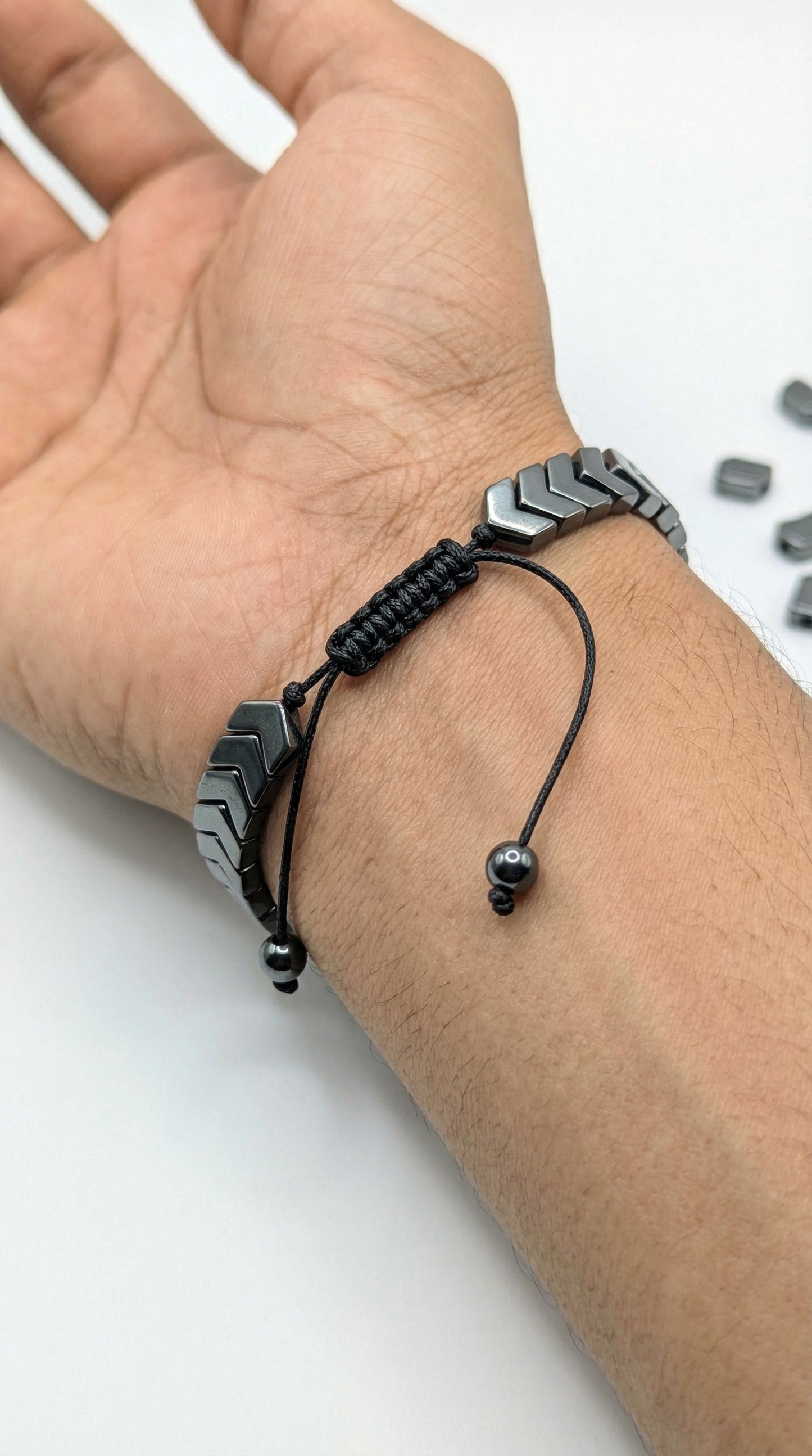 Black Hematite Arrow Cuff Bracelet