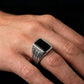 Silver Leaf Signet Ring
