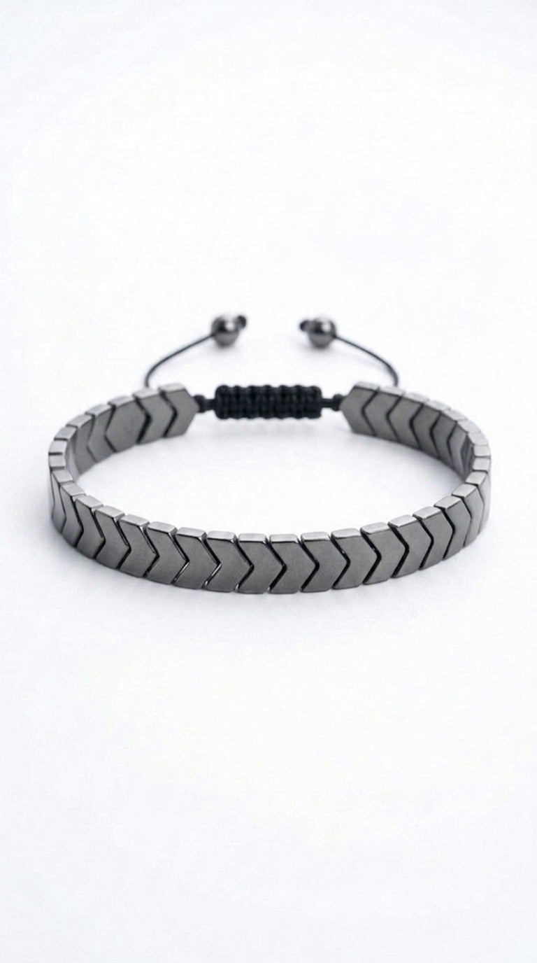 Black Hematite Arrow Cuff Bracelet