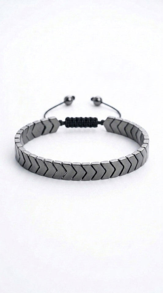 Black Hematite Arrow Cuff Bracelet