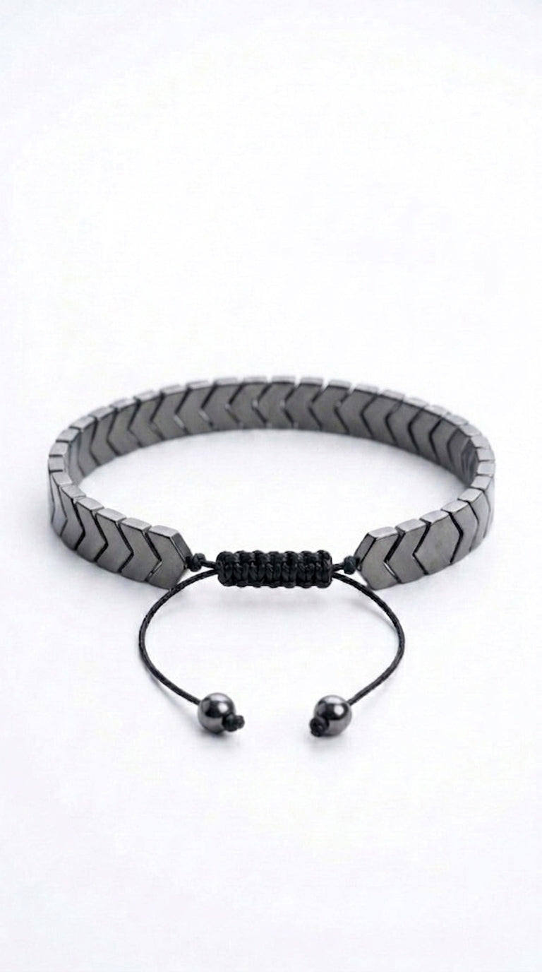 Black Hematite Arrow Cuff Bracelet
