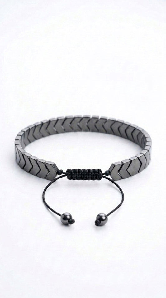 Black Hematite Arrow Cuff Bracelet