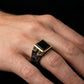 Black & Gold Cutout Ring