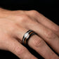 Black Tungsten Wood & Meteorite Ring