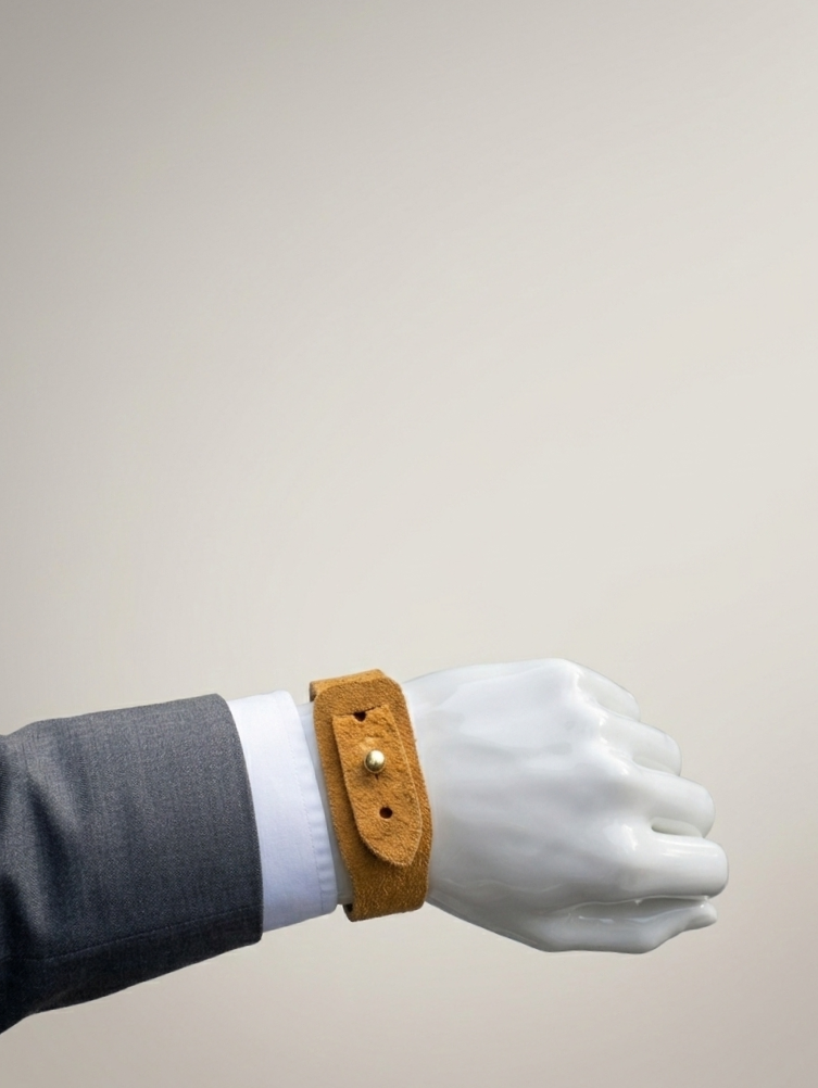 Handcrafted Cow Leather Bracelet