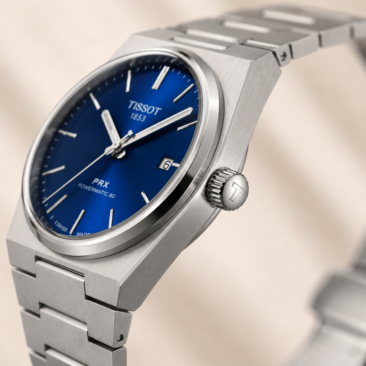 Luxury Tissot PRX  Stainless Steel Men's Watch