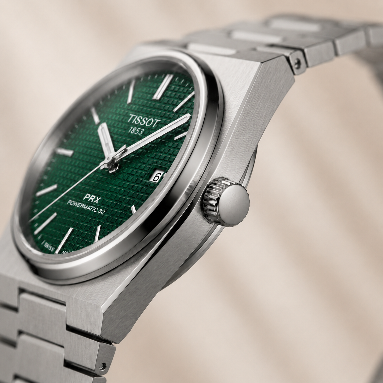 Luxury Tissot PRX  Stainless Steel Men's Watch