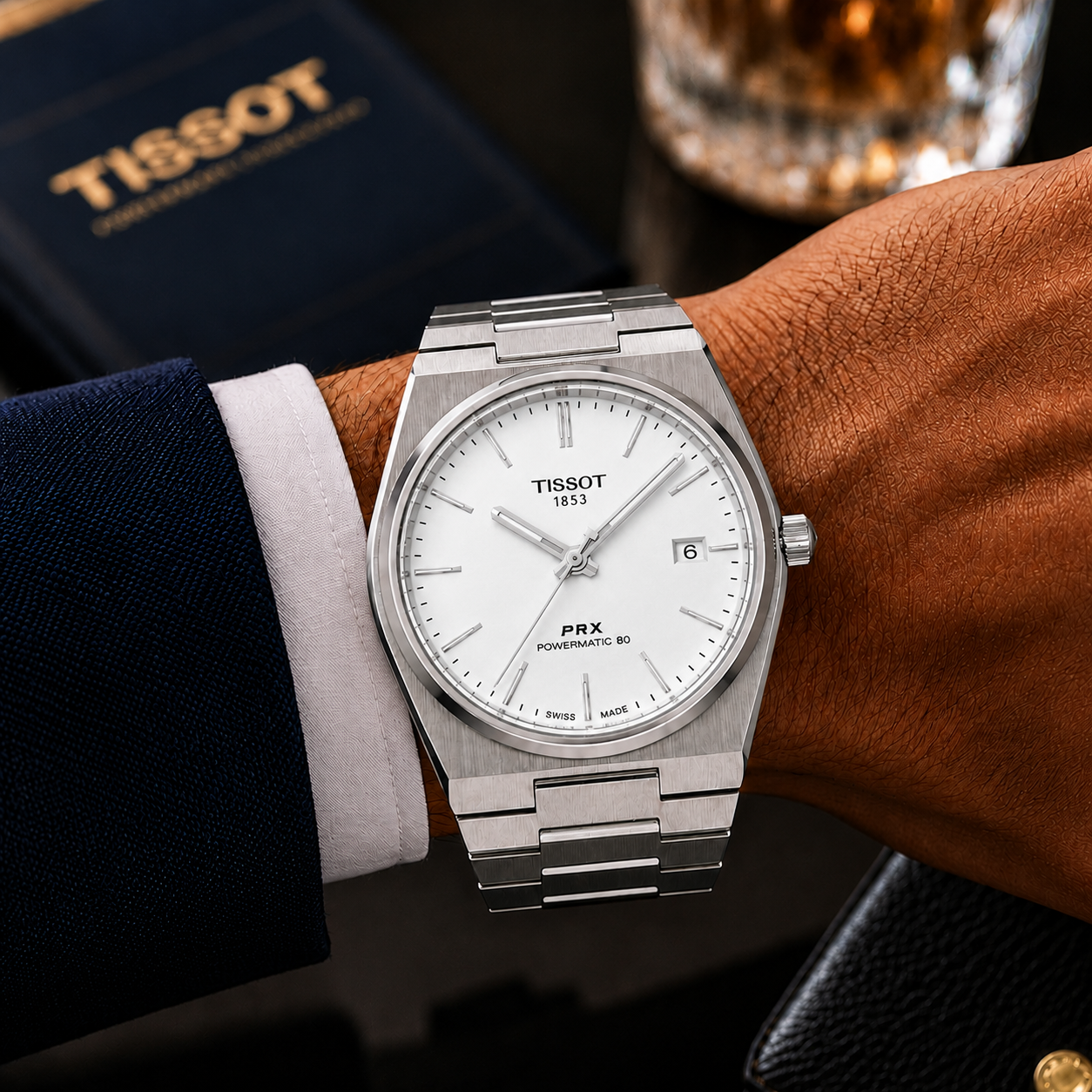 Luxury Tissot PRX  Stainless Steel Men's Watch