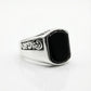 Silver Scroll Engraved Ring