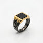 Black & Gold Cutout Ring