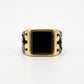 Black & Gold Cutout Ring