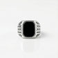 Silver Leaf Signet Ring