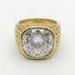 Men’s Gold Plated Zirconia Stone Ring