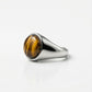 Tiger's Eye Signet Ring