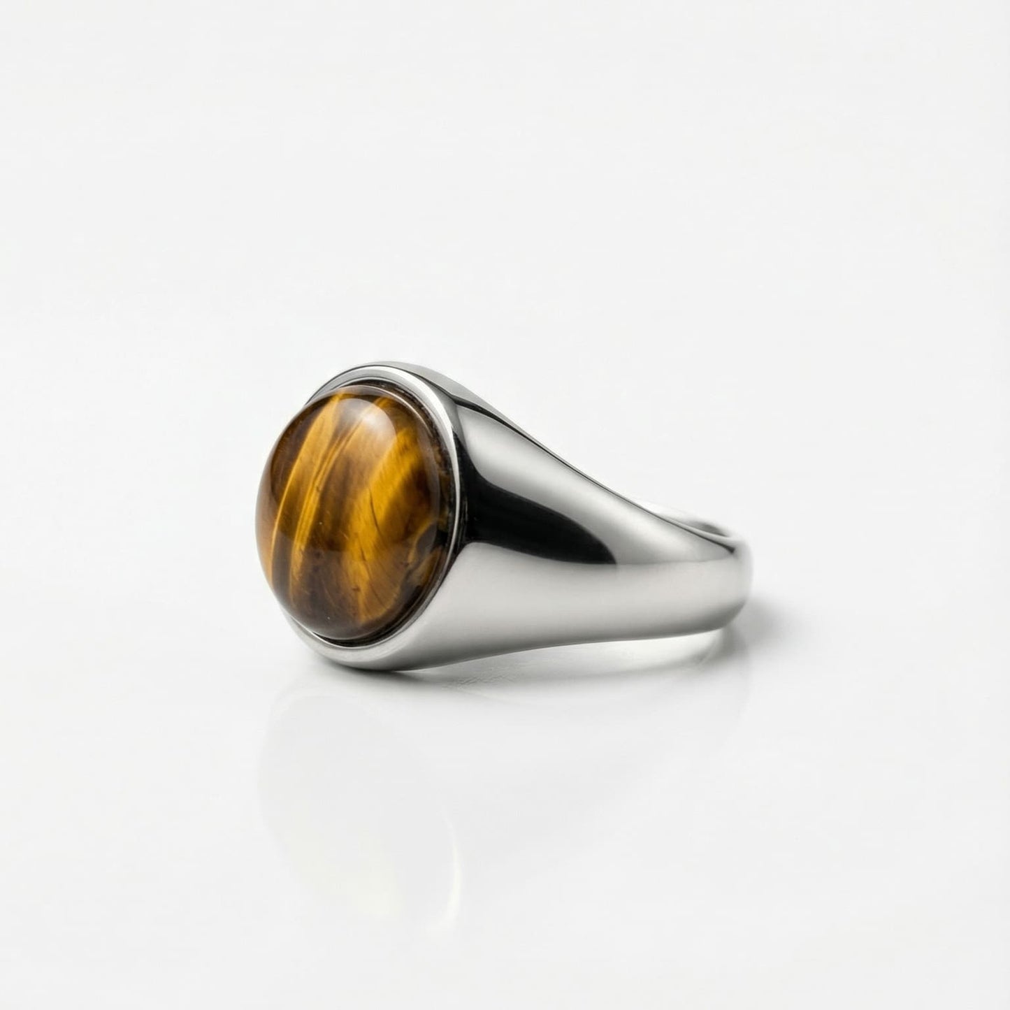 Tiger's Eye Signet Ring
