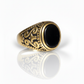 Obsidian Gold Men’s Ring