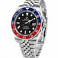 Luxury GMT Style Pepsi Bezel Stainless Steel Watch