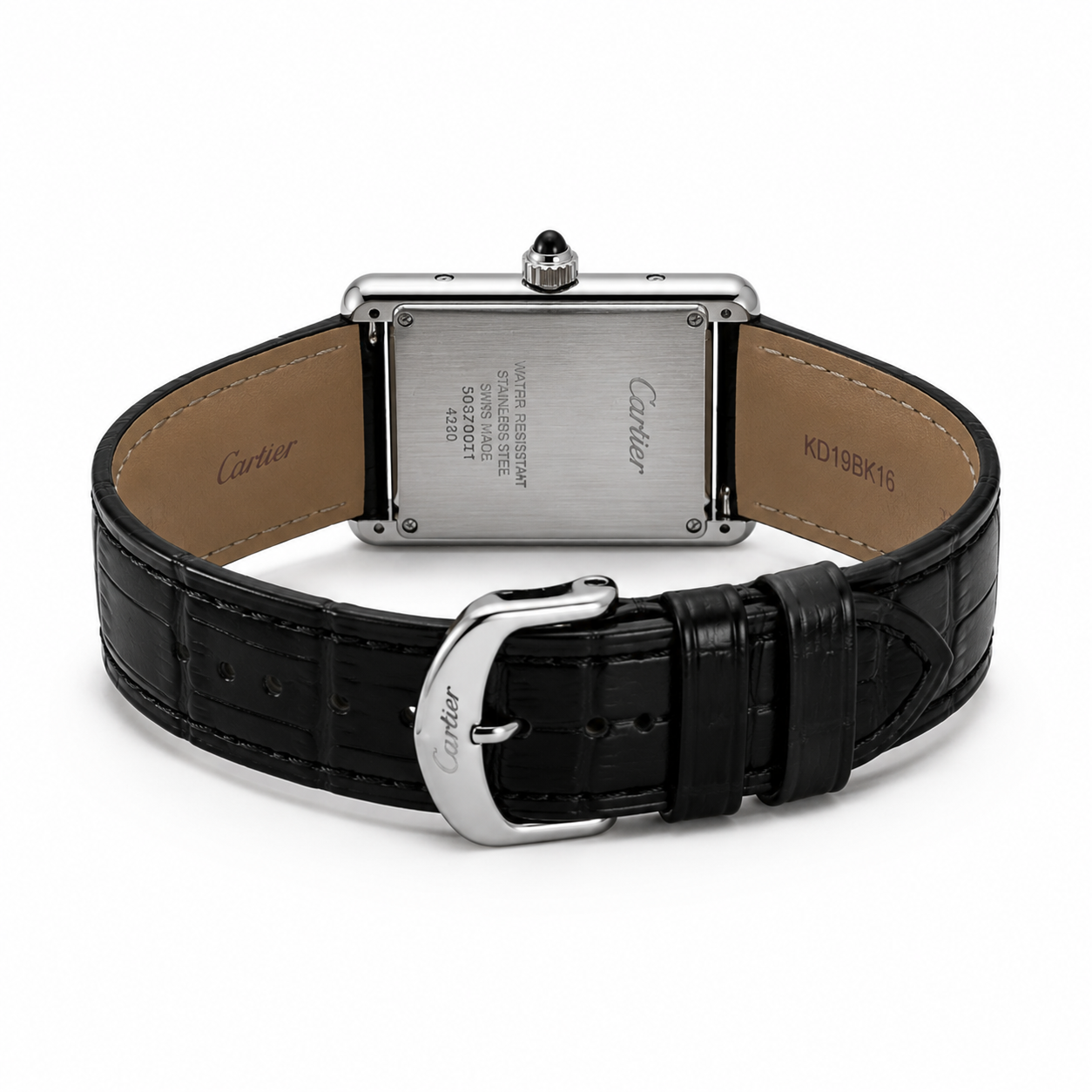 Cartier Tank Must Dial Leather Strap Watch