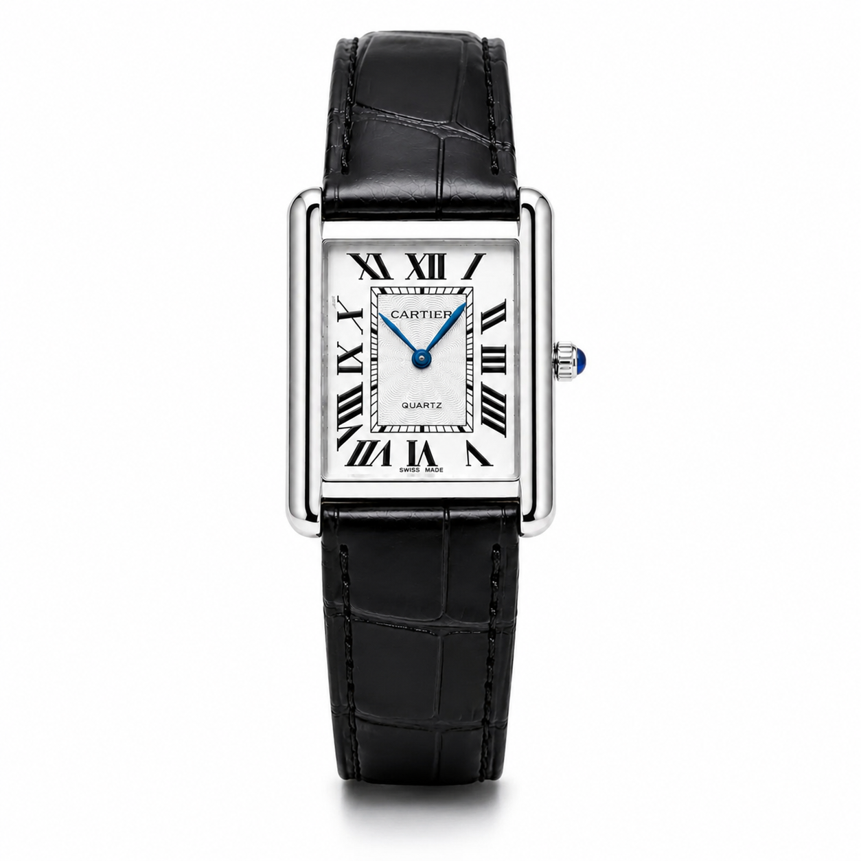 Cartier Tank Must Dial Leather Strap Watch