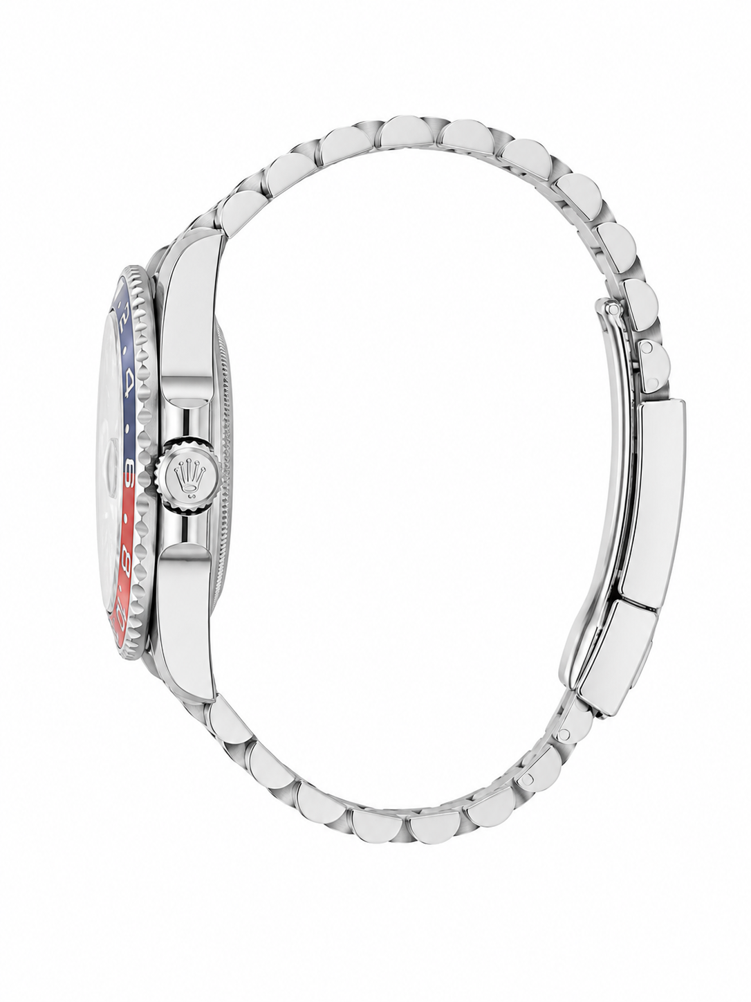 Luxury GMT Style Pepsi Bezel Stainless Steel Watch